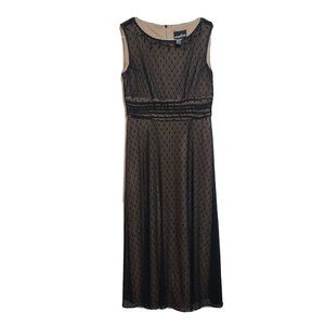 Vintage Positive Attitude petite Dress Size 6 beaded neck, sleeveless